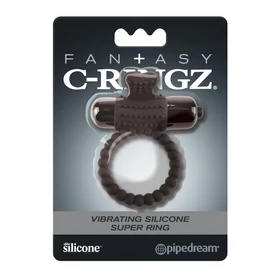 Pipedream Fantasy C-Ringz - vibrációs péniszgyűrű (fekete)
