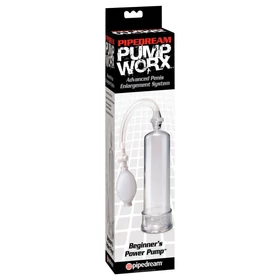 Pump Worx Beginner's - péniszpumpa (áttetsző)