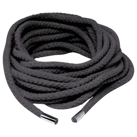 Fetish Silk Rope - selymes shibari bondage kötél (10 m, fekete)