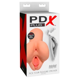 PDX Pick Your Pleasure - 2in1 élethű maszturbátor (natúr)