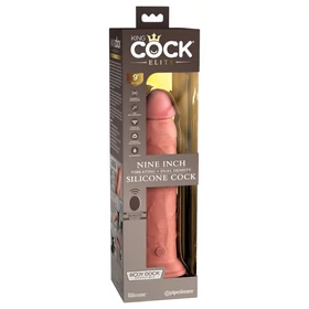King Cock Elite 9 - tapadókorongos vibrátor 23 cm (natúr)