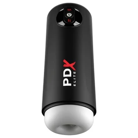 PDX Elite Moto Milker - lökő-rezgő maszturbátor (fekete)