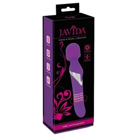Javida Wand &amp; Pearl - 2in1 masszírozó vibrátor (lila)