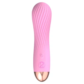 Cuties Mini - akkus, vízálló, spirál vibrátor (pink)