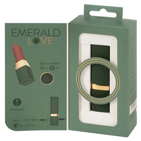 Emerald Love - akkus, vízálló rúzs vibrátor (piros)