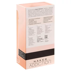 Naked Addiction Rotating 8 - forgó vibrátor (20 cm, natúr)