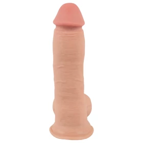 Nature Skin - dildó bőrrel - 20 cm (natúr)