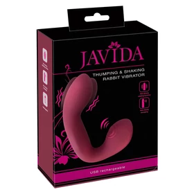 Javida Thumping - pulzáló G-pont és csikló vibrátor (piros)