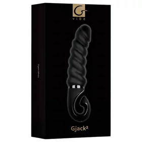 G-Vibe G-jack 2- akkus, vízálló szilikon vibrátor (fekete)