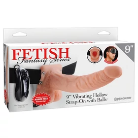 Pipedream - Fetish Strap-on 9 - felcsatolható vibrátor (natúr)