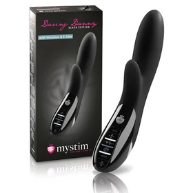 mystim Daring Danny - elektro-stimuláló vibrátor (fekete)