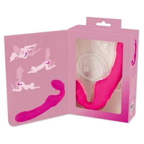 You2Toys - Double2Teaser - felcsatolható vibrátor tartópánt nélkül (pink)