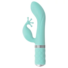 Pillow Talk Kinky - akkus, 2 motoros G-pont vibrátor (türkiz)