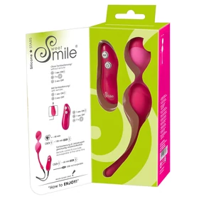 SMILE Love Balls - rádiós vibrációs tojás -82 g (pink)