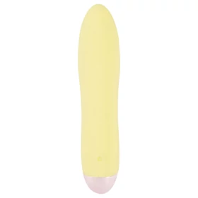 Cuties Mini Yellow - akkus, szilikon rúdvibrátor (sárga)