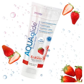 AQUAglide - vízbázisú síkosító - eper (100 ml)