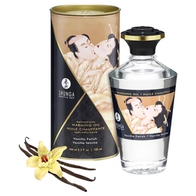Shunga - melegítő masszázsolaj - vanília (100 ml)