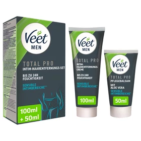 Veet - intim szőrtelenítő krém és balzsam férfiaknak (100ml+50ml)