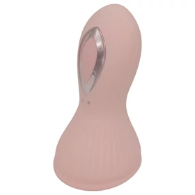 Lonely - akkus, vízálló szívó-nyaló mell vibrátor (pink)