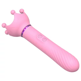Sunfo - 2in1 mellbimbó vibrátor (pink)