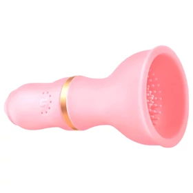 Sunfo - akkus mell vibrátor (pink)