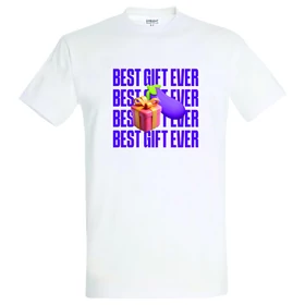 Best Gift Ever - férfi póló (fehér)
