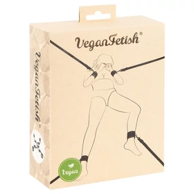Vegan Fetish - ágyhoz kötöző szett (fekete)