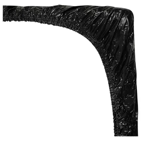Fetish - lakk lepedő - gumis - 160x200 cm (fekete)