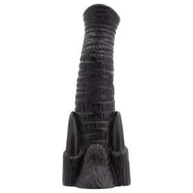 AnimHole Djumbo - elefánt ormány dildó - 18 cm (fekete)