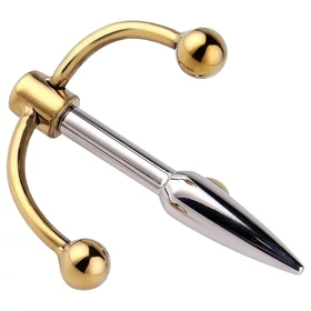 Urethralplay - horgonyos fém dilátor - 4,5 cm (ezüst)