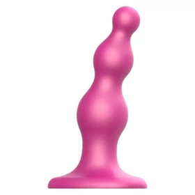 Strap-on-me Beads S - gyöngyös, tapadókorongos dildó (pink)