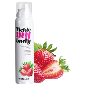Tickle my body - masszázs hab - eper (150 ml)