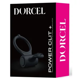 Dorcel Power Clit Plus - akkus, vibrációs péniszgyűrű (fekete)