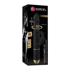 Dorcel Furious Rabbit 2.0 - lökő csiklókaros vibrátor (fekete)