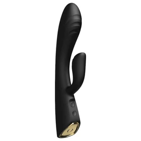 Dorcel Flexi Rabbit - melegítő csiklókaros vibrátor (fekete)