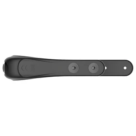 Funny Me - akkus, állítható vibrációs péniszgyűrű (fekete)