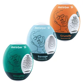 Satisfyer Egg NSC - tojás maszturbátor szett (3 db)