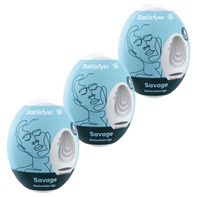 Satisfyer Egg Savage - tojás maszturbátor szett (3 db)
