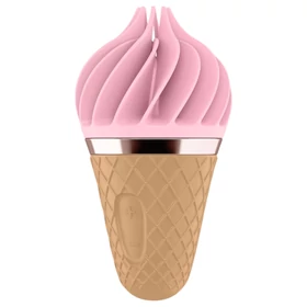 Satisfyer Sweet Treat - akkus, forgó csikló vibrátor (pink-barna)