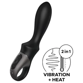 Satisfyer Heat Climax – App-vezérelt melegítő análvibrátor (fekete)