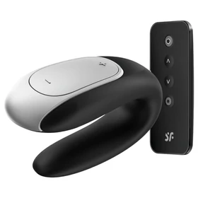 Satisfyer Double Fun - App-vezérelt párvibrátor (fekete)