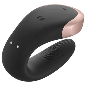 Satisfyer Double Love - App- és távirányítós párvibrátor (fekete)