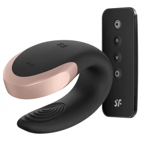 Satisfyer Double Love - App- és távirányítós párvibrátor (fekete)