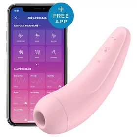 Satisfyer Curvy 2+ - App-vezérelt léghullámos csiklóizgató (pink)