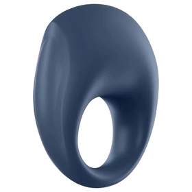 Satisfyer Strong One – App-vezérelt vibrációs péniszgyűrű, férfiaknak (kék)