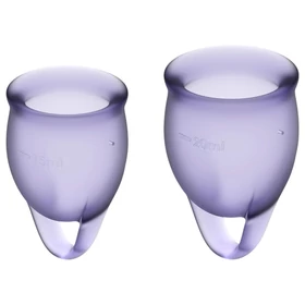 Satisfyer Feel Confident - menstruációs kehely szett (lila)