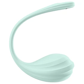 Satisfyer Smooth Petal - App-vezérelt vibrációs tojás (zöld)