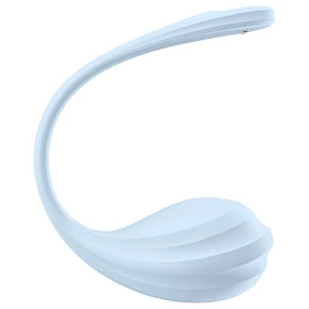 Satisfyer Smooth Petal - hordható App-vezérelt vibrációs tojás (kék)