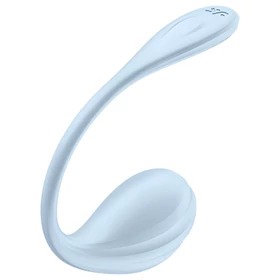 Satisfyer Smooth Petal - hordható App-vezérelt vibrációs tojás (kék)