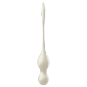 Satisfyer Love Birds 1 - App-vezérelt vibrációs gésagolyó (fehér)
